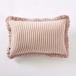 Coussin D&eacute;houssable Gaze de Coton 40 x 60 cm Abricot &ndash; LIVIA, image n° 1
