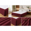 Cache-sommier 160 x 200 cm Double Gaze de Coton GA&Iuml;A Bordeaux &ndash; Qualit&eacute; Haut de Gamme, image n° 3