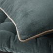 Lot de 2 Coussins Velours de Coton Ardoise 45 x 45 cm &ndash; D&eacute;houssables avec zip &ndash; C&Eacute;SAR, image n° 4