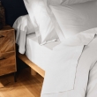 Lot de 4 Taies d'Oreiller 100% Coton 57 Fils/cm&sup2; &ndash; 2 Taies 63 x 63 cm + 2 Taies 50 x 70 cm Blanc, image n° 3