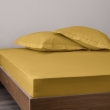 Drap-housse 140 x 190 cm Percale de Coton Peign&eacute; Mangue &ndash; 80 fils/cm&sup2; &ndash; Bonnet 35 cm, image n° 4