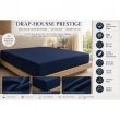 Drap-Housse 180 x 200 cm Prestige Bleu &ndash; Satin de Coton Peign&eacute; 120 fils/cm&sup2; &ndash; Bonnet 30 cm, image n° 2