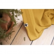 Rideau ajustable + 8 anneaux pince &ndash; Gaze de coton &ndash; 140 x 300 cm &ndash; Safran &ndash; Ga&iuml;a, image n° 4