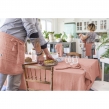 Nappe rectangle 150 x 250 cm + 6 serviettes de table &ndash; Double gaze de coton GA&Iuml;A Rose p&ecirc;che, image n° 5