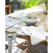 Nappe rectangle 150 x 350 cm + 6 serviettes de table &ndash; Double gaze de coton GA&Iuml;A Blanc, image n° 4