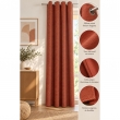 Rideau occultant phonique et thermique 140 x 240 cm Osiris &ndash; Terracotta, image n° 2
