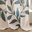 Rideau &agrave; &oelig;illets 140 x 260 cm polyester/lin imprim&eacute; ILONA &ndash; Motif v&eacute;g&eacute;tal, image n° 4