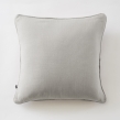 Lot de 2 coussins 45 x 45 cm gaze de coton Nuage &ndash; D&eacute;houssables zip &ndash; Passepoil, image n° 2