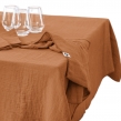 Nappe rectangulaire 150 x 250 cm &ndash; Double gaze de coton &ndash; Ga&iuml;a Abricot, image n° 4