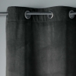 Rideau Tamisant &agrave; &OElig;illets 140 x 240 cm &ndash; Velours &ndash; Velvetine Anthracite, image n° 3
