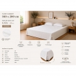 Cache-sommier 160 x 200 cm Double Gaze de Coton GA&Iuml;A Blanc &ndash; Qualit&eacute; Haut de Gamme, image n° 2