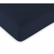 Drap housse 2 en 1 imperm&eacute;able 140 x 190 cm &ndash; Coton 57 fils &ndash; DUO PROTECT Bleu Nuit, image n° 4