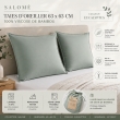 Lot de 2 Taies d&rsquo;oreiller 63 x 63 cm &ndash; Viscose de Satin de Bambou &ndash; Eucalyptus &ndash; SALOM&Eacute;, image n° 3