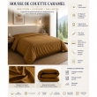 Housse de Couette 260 x 240 cm &ndash; 100% Coton 57 Fils/cm&sup2; &ndash; Caramel, image n° 2