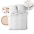 Housse de Couette 240 x 220 Blanc + 2 Taies &ndash; Microfibre CL&Eacute;O + Drap-Housse 140x190 Coton, image n° 1