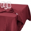 Nappe rectangle 150 x 250 cm + 6 serviettes de table &ndash; Double gaze de coton GA&Iuml;A Bordeaux, image n° 7