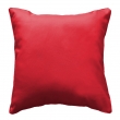 Coussin déhoussable 60 x 60 cm – Essentiel polyester uni Rouge, image n° 1