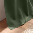 Lot de 2 Rideaux Occultants &agrave; &OElig;illets 140 x 180 cm &ndash; Uni Kaki, image n° 4