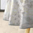Nappe ronde &Oslash;160 cm PVC imprim&eacute; &ndash; Finition biais &ndash; M&eacute;tallis&eacute; Coconut Gris, image n° 2