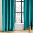 Rideau en shantung effet brillant 140 x 240 cm &ndash; Shana Bleu, image n° 5