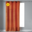 Lot de 2 Rideaux Tamisants &agrave; &OElig;illets 140 x 240 cm &ndash; Velours Doux &ndash; Velvetine Orange, image n° 1