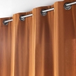 Rideau &agrave; &oelig;illets 135 x 260 cm &ndash; polycoton uni &ndash; Twily Camel, image n° 4