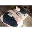 Bout de Lit 90 x 200 cm – Double Gaze de Coton – Bleu Foncé, image n° 4