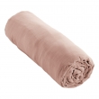 Drap Housse Double Gaze de Coton Rose – 140 x 190 cm – Bonnet 30 cm, image n° 1
