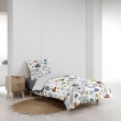 Housse de couette enfant 140 x 200 cm + 1 taie – Coton 42 fils – PTI BOLIDE, image n° 2