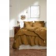 Housse de Couette 260 x 240 cm – Lin Lavé Français Luxe Soline – Caramel, image n° 4