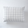 Taie d&rsquo;oreiller 50 x 70 cm &ndash; Double gaze de coton tiss&eacute;e-teinte GA&Iuml;A MATCH &ndash; Blanc, image n° 1