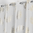 Rideau &agrave; &OElig;illets 140 x 260 cm &ndash; Polyester Imprim&eacute; M&eacute;tallis&eacute; &ndash; Sunny Gold, image n° 3