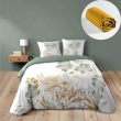 Pack Parure de lit 3 pi&egrave;ces 240x220 cm &ndash; Coton 42 fils &ndash; LOLITA + Drap Housse 140x190 cm Jaune, image n° 1