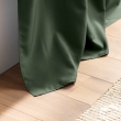 Rideau grande hauteur à œillets 140 x 280 cm – Polyester uni Essentiel Kaki, image n° 4