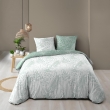 Parure de Lit 240 x 220 cm –  Réversible + Drap Housse Coton 57 fils Cassia Sauge, image n° 2