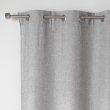 Rideau à Œillets 140 x 260 cm – Chambray Uni Select Gris, image n° 3