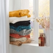 Plaid 125 x 150 cm – Flanelle Relief Unie Mini Frosty Ocre, image n° 5