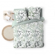 Parure de lit 3 pièces – 240 x 220 cm – 100% coton – 42 fils Voltine Sauge, image n° 5