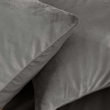 Housse de Couette 240 x 220 cm &ndash; Velours Uni &ndash; Velina Anthracite + 2 Taies, image n° 2