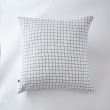 Taie d&rsquo;oreiller 60 x 60 cm &ndash; Gaze de Coton Tiss&eacute;e &ndash; Ga&iuml;a Mix &ndash; Petits Carreaux Blanc, image n° 1