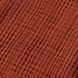 Serviette Invité Gaïa 30 x 50 cm – Gaze de Coton Unie Terracotta, image n° 2