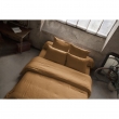 Housse de couette 260x240 cm en double gaze de coton – Collection Gaïa – Coloris Camel, image n° 2