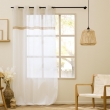 Voilage &agrave; &oelig;illets Louane 140 x 240 cm &ndash; Voile sabl&eacute; avec bande en jute, image n° 5