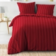Parure de Lit 240 x 220 cm + 2 Taies – Microfibre Unie CLÉO Rouge, image n° 2
