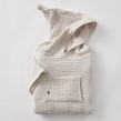 Poncho Enfant Mixte 2/5 Ans en Gaze de Coton – Coloris Naturel, image n° 3