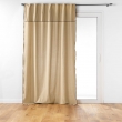Rideau &agrave; passants cache-volants en coton &ndash; 140 x 240 cm &ndash; Mistraline Beige, image n° 1