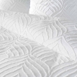 Parure de lit 3 pièces 240x220 cm – Microfibre unie effet tufté – TUFTEE HELTIE blanc, image n° 3