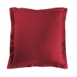 Taie d&rsquo;oreiller 63 x 63 cm coton 57 fils Lina Marsala &ndash; Volant plat avec point bourdon, image n° 1