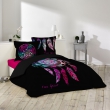 Pack Parure de couette 260x240 cm “Porte Bonheur” + Drap-housse 160x200 cm Noir, image n° 2