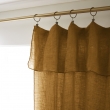 Rideau Ajustable + 8 Anneaux Pince &ndash; Lin Lav&eacute; Fran&ccedil;ais Luxe Soline &ndash; 140 x 270 cm &ndash; Caramel, image n° 4